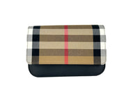Burberry Small Leather Madison Crossbody Check Bag