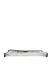 Transparent PVC Clutch Pouch Purse Branded Logo Plaque Bag