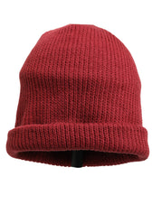 Women Bordeaux Wool Knitted Winter Beanie Capello Hat