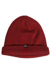 Women Bordeaux Wool Knitted Winter Beanie Capello Hat
