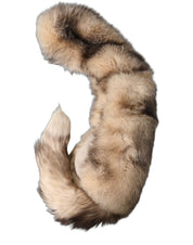 Brown Frost Fox Fur Neck Warmer Winter Scarf