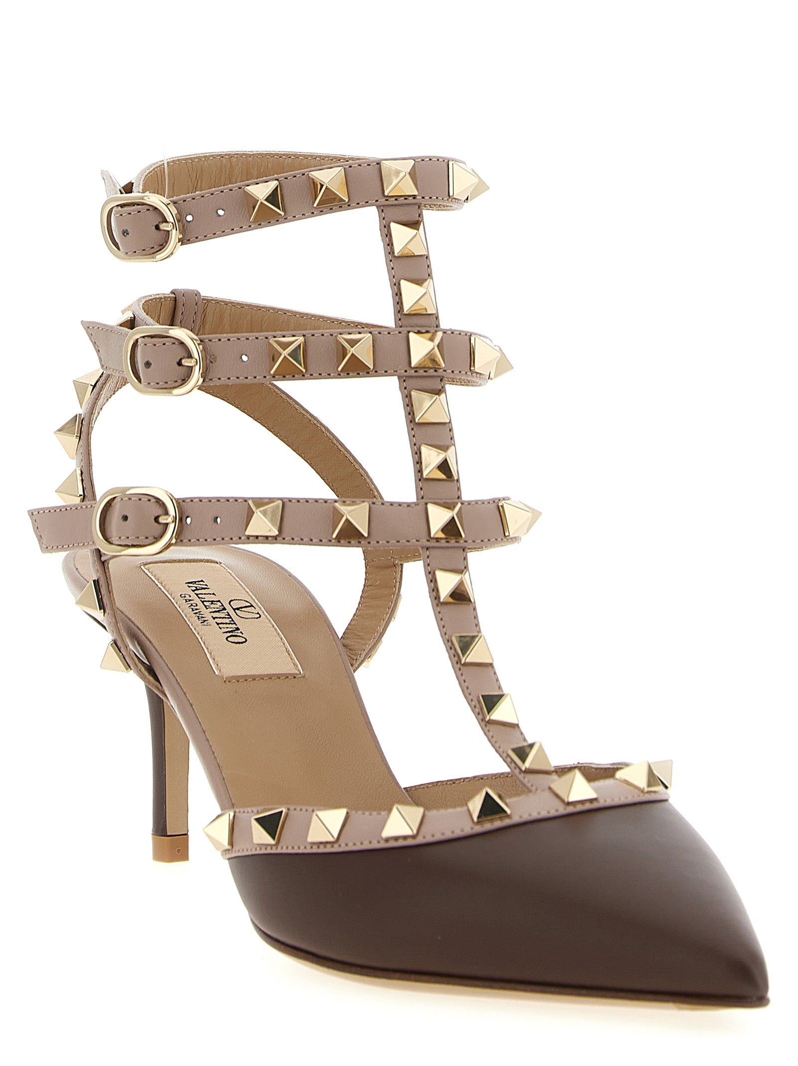 Valentino Garavani Multicolor Lamb Leather Mid Heel Pumps