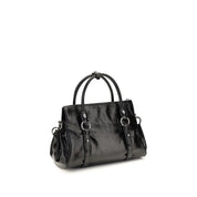 Miu Miu Black Calf Leather Bos Taurus Handbag