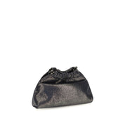 Blue Polyester Shoulder Bag