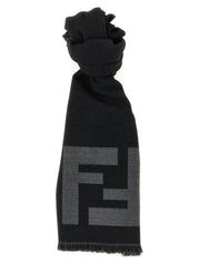 Black Virgin Wool Scarf