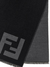 Black Virgin Wool Scarf