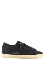 Blue Cowhide Low Top Sneakers
