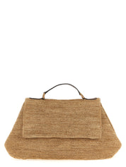 Beige Raffia Handbag