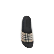 Black Rubber Slides