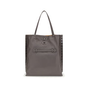 Gray Calf Leather Bos Taurus Shoulder Bag