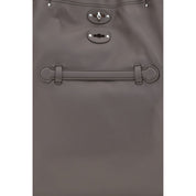 Gray Calf Leather Bos Taurus Shoulder Bag
