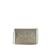 Gray Calf Leather Bos Taurus Clutch Bag
