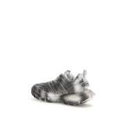 Gray Polyamide Athletic Sneakers