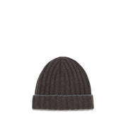 Brunello Cucinelli Brown Cashmere Beanie