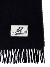Blue Wool Scarf