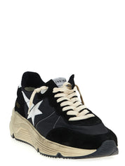 Bicolor Polyester Athletic Sneakers