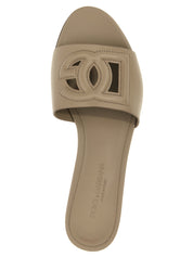 Gray Calfskin Slides