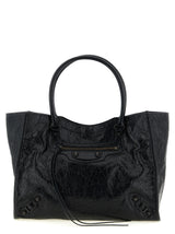 Balenciaga Black Lamb Leather Tote Bag