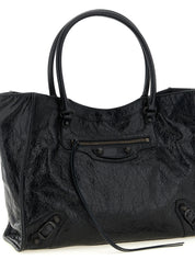 Balenciaga Black Lamb Leather Tote Bag