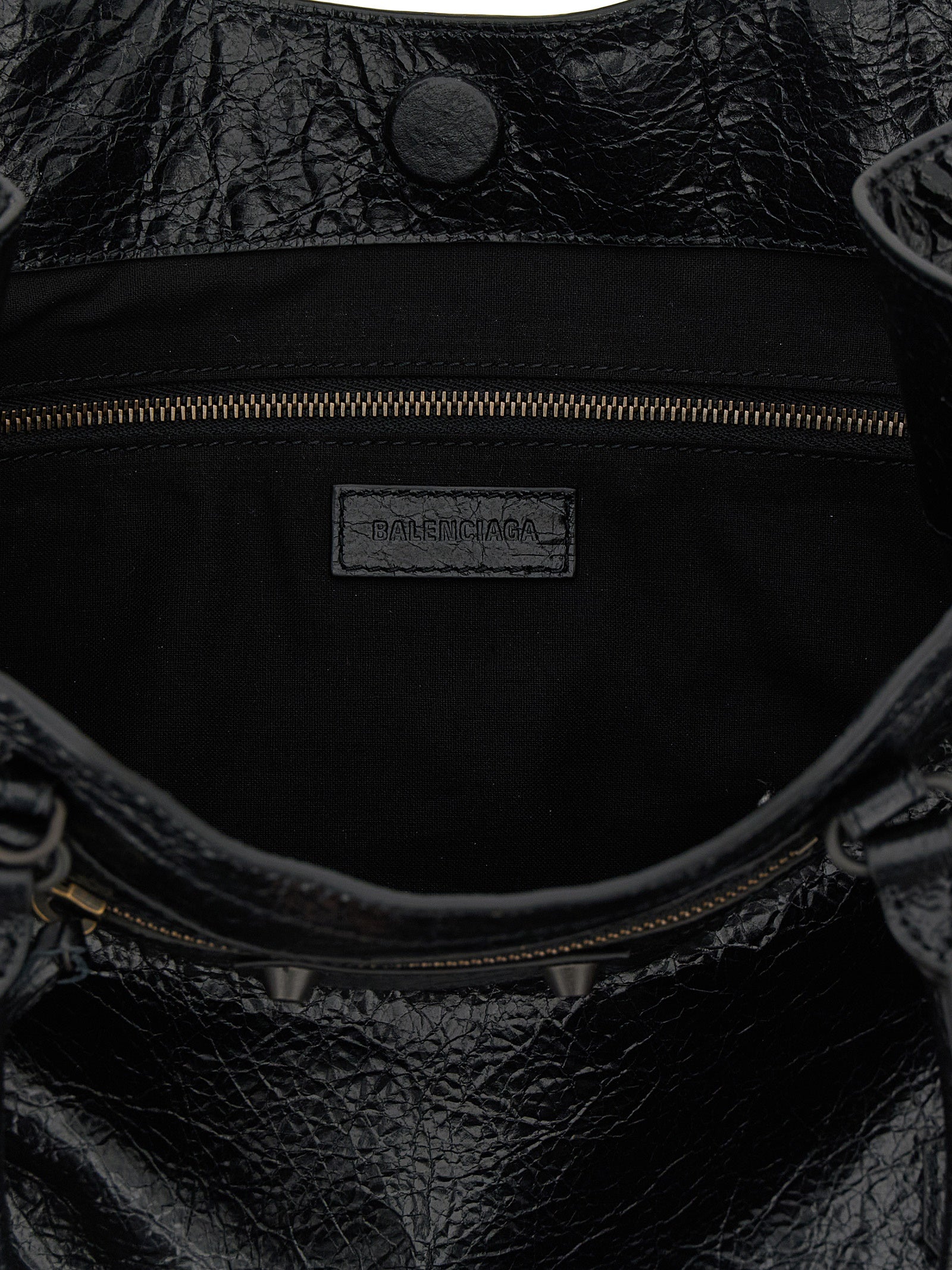 Balenciaga Black Lamb Leather Tote Bag