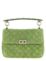 Bicolor Calfskin Shoulder Bag
