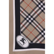 Beige Silk Scarf