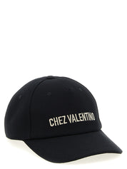 Valentino Garavani Black Cotton Cap (Baseball Hat)