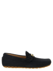 Valentino Garavani Black Calfskin Slip-On Loafers