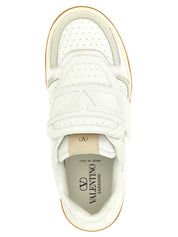 White Leather Athletic Sneakers