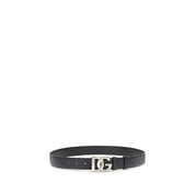 Dolce & Gabbana Black Calf Leather Bos Taurus Regular Belt