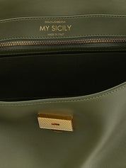 Bicolor Calfskin Handbag