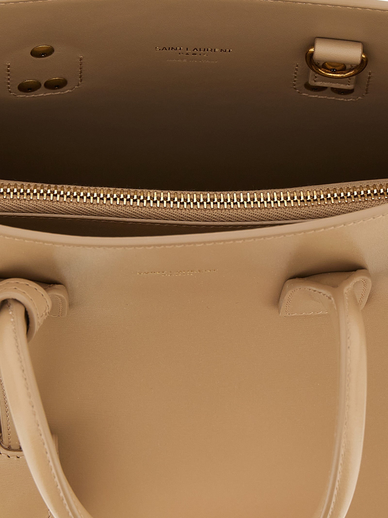 Beige Calfskin Handbag