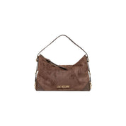 Brown Polyester Handbag