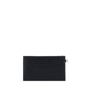 Saint Laurent Black Calf Leather Bos Taurus Clutch Bag