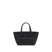 Gray Cotton Shoulder Bag