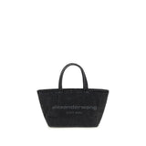 Gray Cotton Shoulder Bag