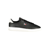 Black Polyurethane Men's Sneaker