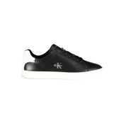 Black Polyurethane Womens Sneaker