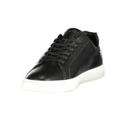 Black Polyurethane Womens Sneaker