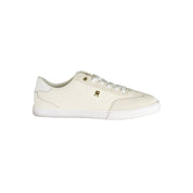 White Polyurethane Women's Sneaker