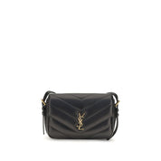 Saint Laurent Black Lamb Ovis Aries Aries Shoulder Bag