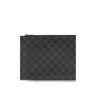 Black Fabric Clutch Bag