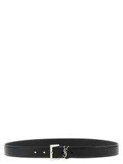 Saint Laurent Black Calfskin Regular Belt
