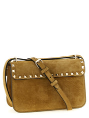 Beige Calfskin Crossbody Bag
