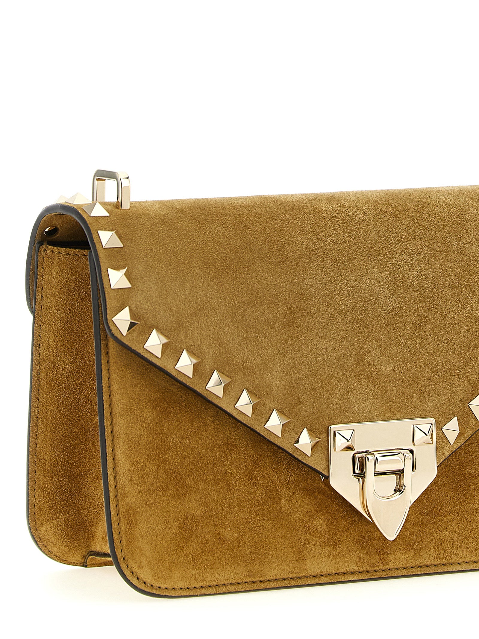 Beige Calfskin Crossbody Bag