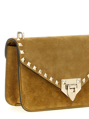 Beige Calfskin Crossbody Bag