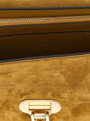 Beige Calfskin Crossbody Bag