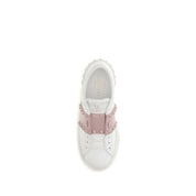 White Calf Leather Bos Taurus Low Top Sneakers