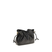 Saint Laurent Black Lamb Ovis Aries Aries Clutch Bag