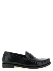 Black Calfskin Slip-On Loafers